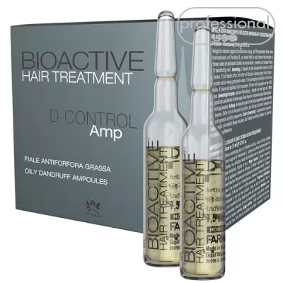 Засіб проти жирної лупи BIOACTIVE HT D-CONTROL AMP Oily Dandruff в ампулах, 10х7,5 мл на www.farmagan.com.ua