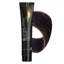 Фото SUPERLATIVE крем-краска для волос аммиачная 5.42 СВЕТЛО-КАШТАНОВЫЙ МЕДНЫЙ ИРИС, 100 мл - 1