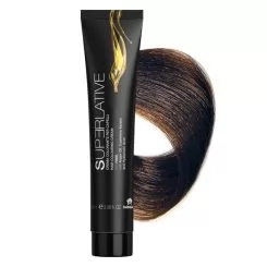 Фото SUPERLATIVE крем-краска для волос аммиачная 5 СВЕТЛО-КОРИЧНЕВЫЙ, 100 мл - 1