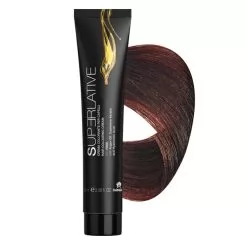 Фото SUPERLATIVE крем-краска для волос аммиачная 5.4 СВЕТЛО-КАШТАНОВЫЙ МЕДНЫЙ, 100 мл - 1