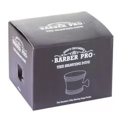 Фото Чаша для пены BarberPro черная керамическая с ручкой - 2