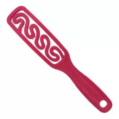 Фото FARMAGAN щетка Fingerbrush малая искусственная щетина для нормальных волос цвет красный - 3
