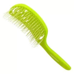 Фото FARMAGAN щетка Fingerbrush большая искусственная щетина для тонких волос цвет фисташковый - 2